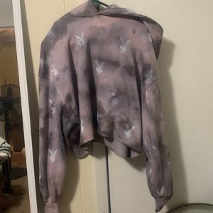 PlayboyxMisguided Cropped Hoodie